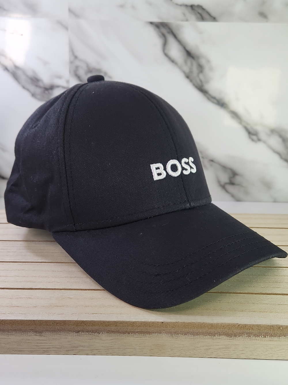 BOSS Black Embroidered Logo Baseball Cap